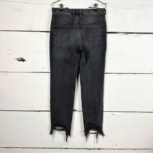 We the free jeans mid rise frayed hem size 25